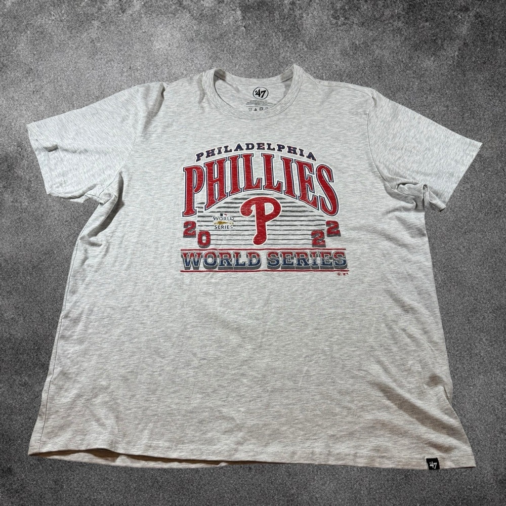 MLB Philadelphia Phillies 2022 World Series Graphic T Shirt Womens 2XL Baseball - Picture 1 of 7